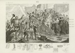 Fransa Kralı IV. Henry, şehrin valisi Comte de Brissac eşliğinde Paris