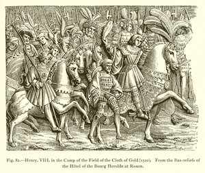 Altın Kumaş Tarlası Kampında Henry VIII (1520) by French School