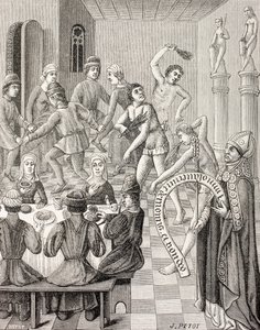 Flagellantların Sapkınlığı, c.1880 (lito) by French School