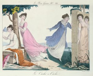 Saklambaç, Le Bon Genre'den bir illüstrasyon, 19. yüzyılın başlarında by French School