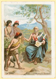 Homer lir çalıyor by French School