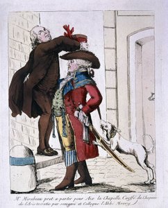 Honore Gabriel (Honore-Gabriel) Riqueti, Abbé Maury tarafından Aristokrasinin Şapkasını Giyen Mirabeau (1749-1791), 18. yüzyılın sonlarında Aachen