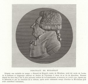 Honore Gabriel Riqueti, Mirabeau Kontu by French School