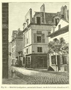 Hotel de Lesdiguieres, eski Zamet oteli, rue de la Cerisaie, 1877