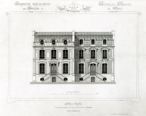Hotels Prives, 10 & 12 Rue Balzac, Paris, C19th