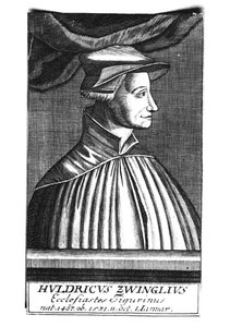 Huldrych Zwingli (1484-1531)   by French School