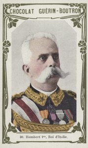 Humbert Premier, İtalya Kralı (renkli fotoğraf) by French School