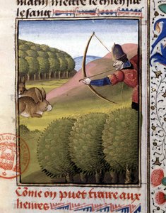 Yay avlamak: tavşan - “” Gaston Phoebus, Foix Kontu, Béarn Lordu