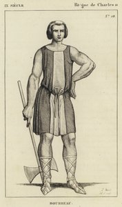 IX Yüzyıl, Charles II Saltanatı, Cellat (gravür) by French School
