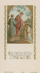 Seni haç işaretiyle imzalıyorum (chromolitho) by French School