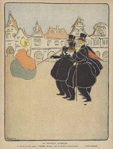 Le Rire için illüstrasyon (renkli taş baskı) by French School