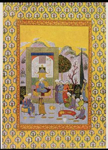Binbir Gece Masalları için illüstrasyon, 1895 (renkli gravür) by French School