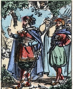 Binbir Gece Masalları için İllüstrasyon. Ali-Baba (Ali Baba).Imaging Pellerin