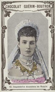 Rus İmparatoriçesi Dowager (renkli fotoğraf) by French School