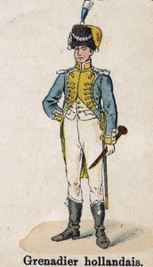 İmparatorluk Muhafızı Napolyon I: Hollandalı Grenadier - Müzisyen. Lienhart ve Humbert tarafından yazılan Les Uniforms de l