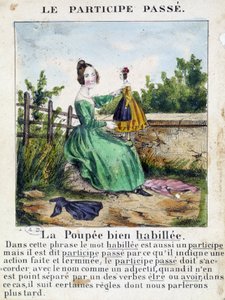 1850 dolaylarında “La grammaire en images” broşür albümünde. by French School