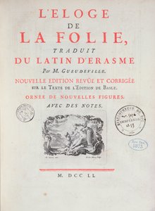 Deliliğe Övgü, 1751 (basılı kağıt) by French School