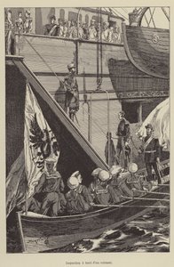 Bir zırh üzerinde inceleme (gravür) by French School