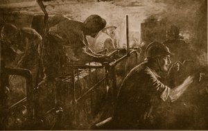 Fransız Assault topçusuna ait bir tankın içi, 1914-18 by French School