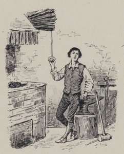 İtalyan besteci Gioachino Rossini çocukken (gravür) by French School