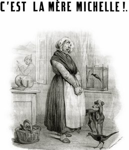 Bu anne Michelle!... komik şarkı, litografi by French School