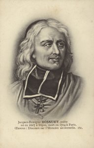 Jacques-Benigne Bossuet (1627-1704), Fransız Katolik piskopos, ilahiyatçı ve yazar (lito) by French School