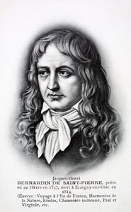 Jacques-Henri Bernardin de Saint-Pierre, Fransız yazar (lito) by French School