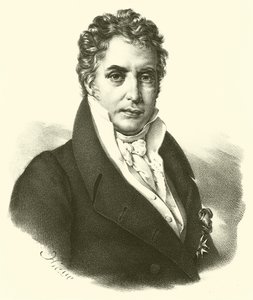 Jacques-Louis David, portre (gravür) by French School