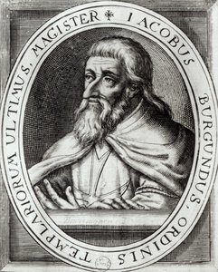 Jacques de Molay (c.1243-1314) Tapınak Şövalyelerinin Ustası by French School