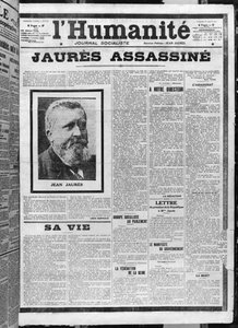 Jaures, 1 Ağustos 1914