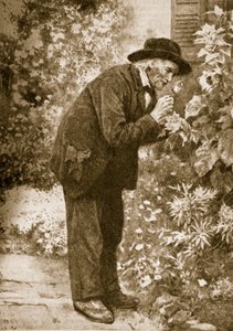 Jean-Henri Fabre böcekleri gözlemliyor by French School