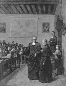Jean Baptiste De La Salle (Jean-Baptiste) 1651-1719 Fransız dindar, Hıristiyan Okullarının kardeşlerinin cemaatinin kurucusu, okullarından birini M de La Chetardie