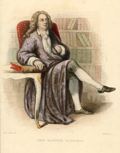 Jean Baptiste Rousseau (renkli gravür) by French School