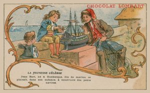Jean Bart, 17. yüzyılın sonlarında deniz komutanı ve korsan, bir çocuk olarak by French School