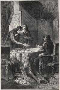 Jean Chapelain (1595-1674) Fransız şair ve edebiyat eleştirmeni ve Pierre Costar (1603-1660), Jean Baptiste Colbert