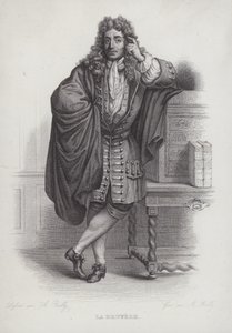 Jean de La Bruyere, Fransız filozof, ahlakçı ve yazar (gravür) by French School