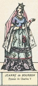 Jeanne de Bourbon, Charles V
