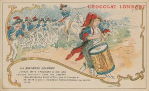 Fransız Cumhuriyet ordusuna henüz altı yaşındayken davulcu bir çocuk olarak katılan Joseph Bara by French School
