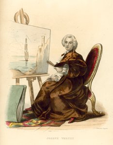 Joseph Vernet (renkli gravür) by French School