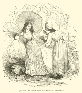 Josephine ve kehanet niteliğindeki siyah kadın (oyma) by French School