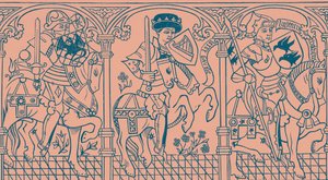Joshua, King David ve Judas Maccabaeus by French School