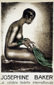Joséphine Baker: ünlü uluslararası yıldız. SD. by French School
