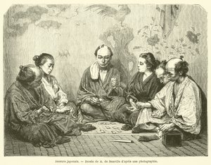 Japon oyuncular (gravür) by French School