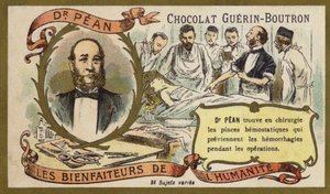 Jules Pean, Fransız cerrah (chromolitho) by French School