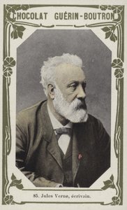 Jules Verne, ecrivain (renkli fotoğraf) by French School