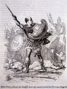 Julius Caesar birliklerini Nerviens