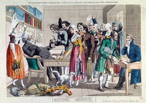 Adalet: “Gripardin, kampanya avukatı, Normandiya'nın büyük meclis üyesi” 18. yüzyılın litografisi. Paris, Musee Karnavalı by French School