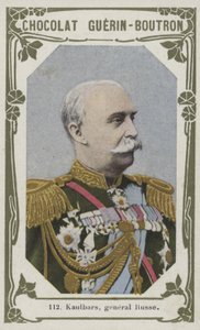 Kaulbars, general Russe (renkli fotoğraf) by French School