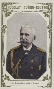Kaznakof, amiral Russe (renkli fotoğraf) by French School