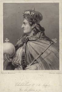Avustralya Kralı II. Childebert by French School